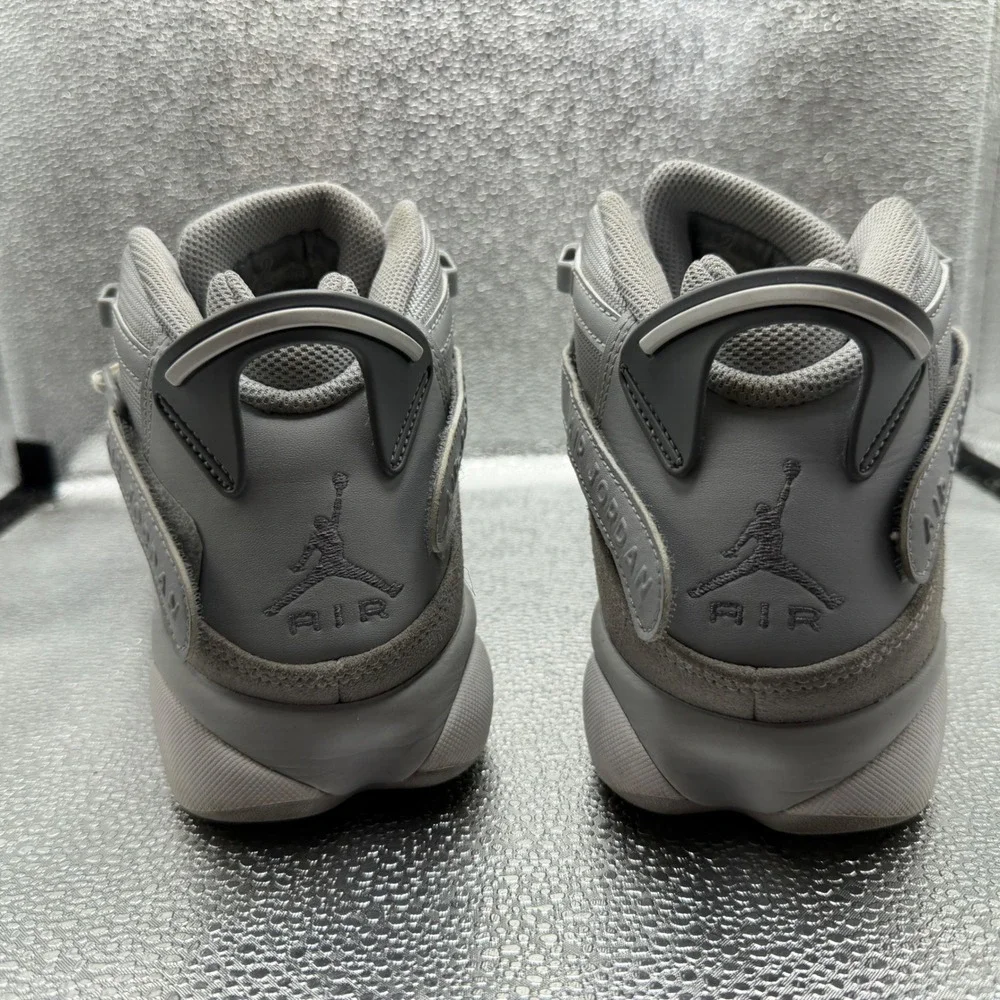 Size 9 Jordan 6 Rings Sneakers Mens Grey Excellent 322992-009 Cool Grey Suede